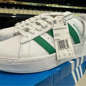ADIDAS Superstar XLG White/ Green | Women’s 8.5